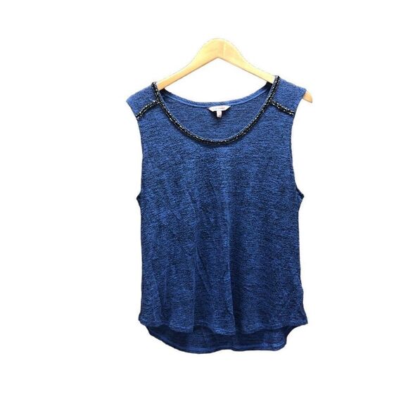 Juicy Couture Extra Large (XL) Blue Black Rhinestone Tank - Picture 1 of 4